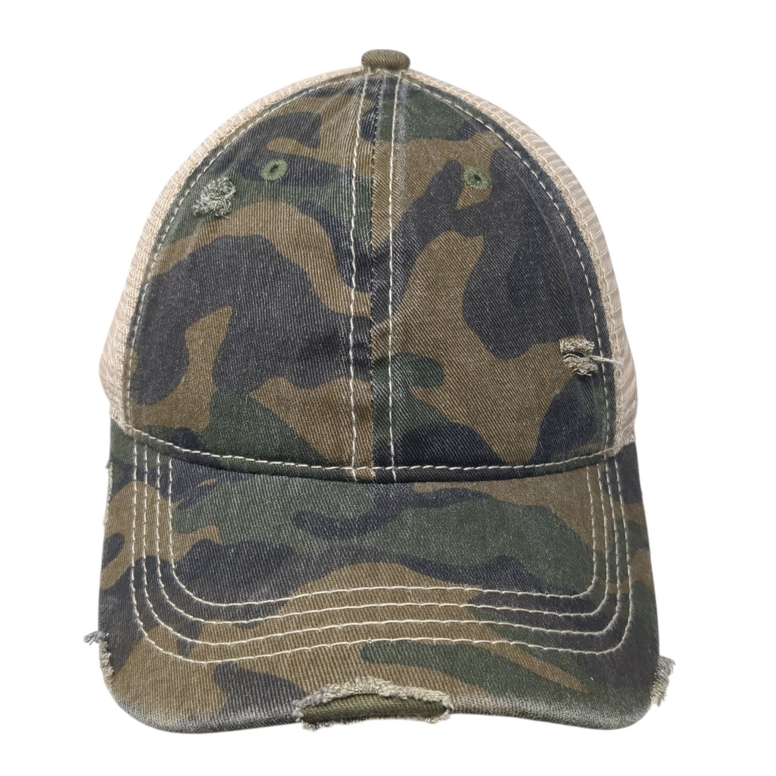 Distressed Woodland Trucker
