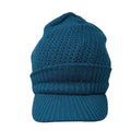 Teal Brim Knit Beanie