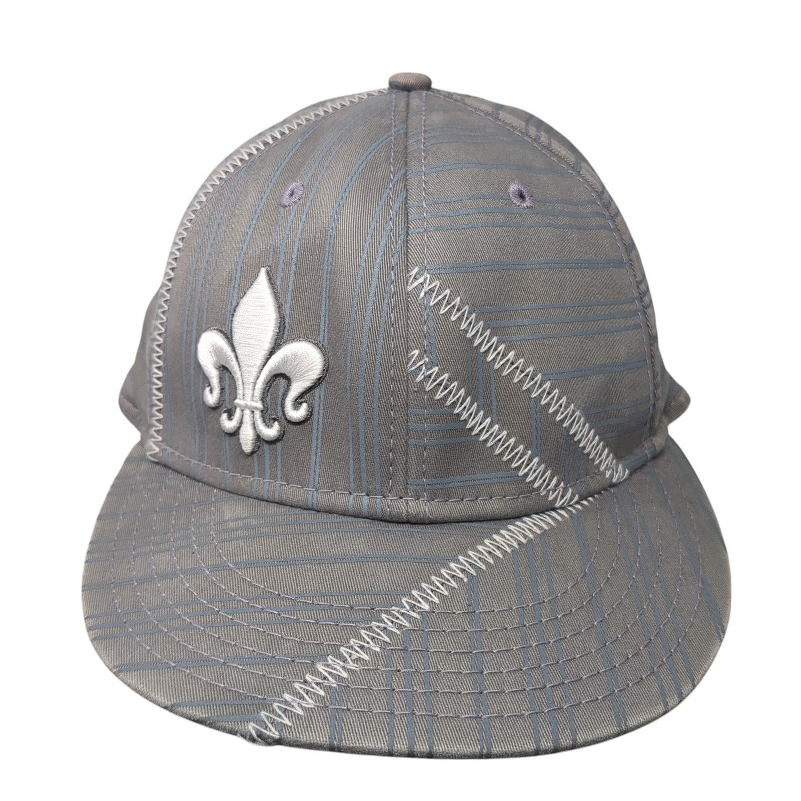 Fleur-de-Lis Grey Cap
