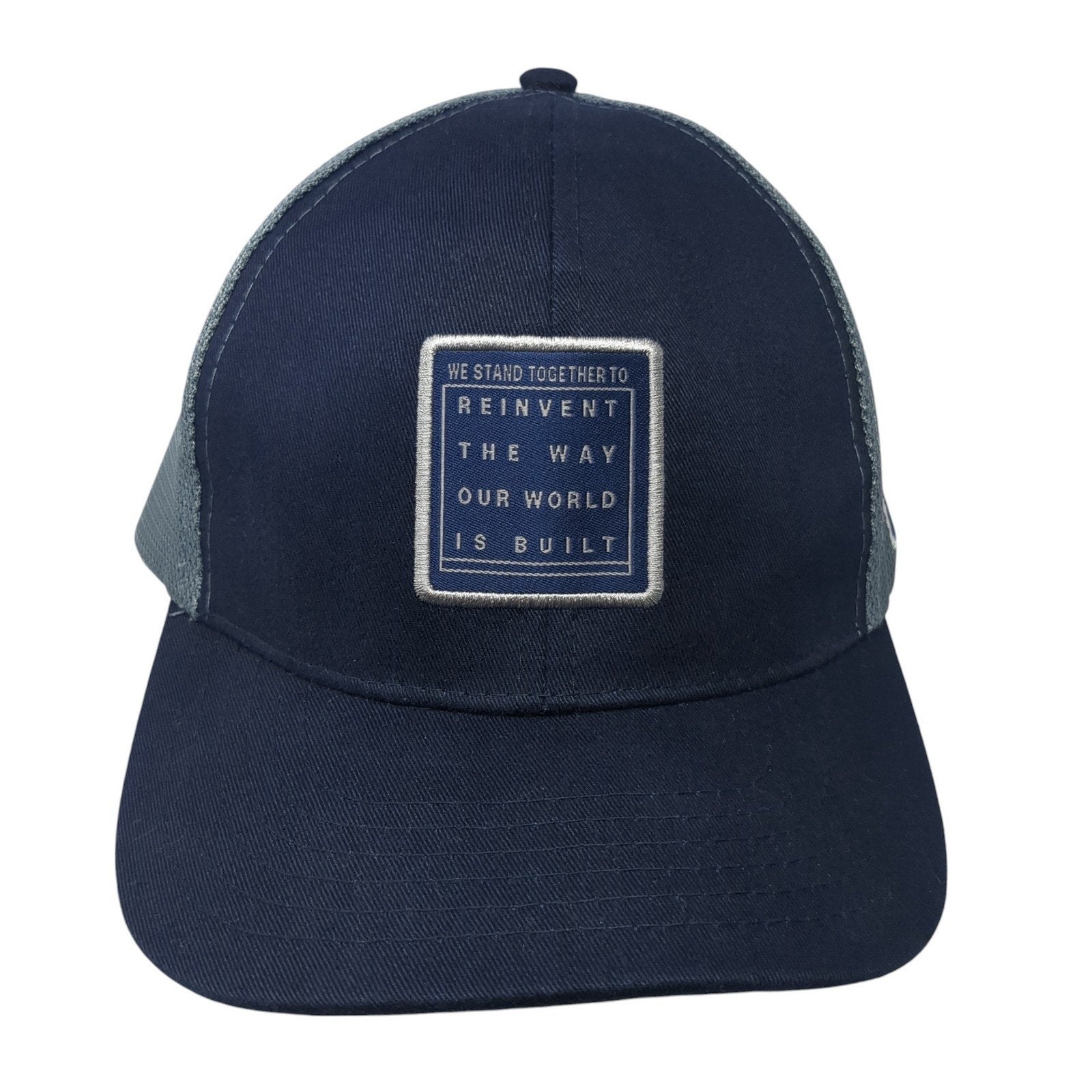 Navy Panel Mesh Trucker