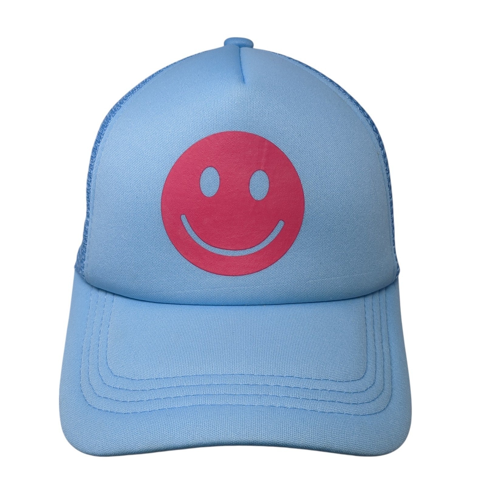 Blush Smiley Trucker