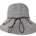 Striped Drawstring Sun Bucket