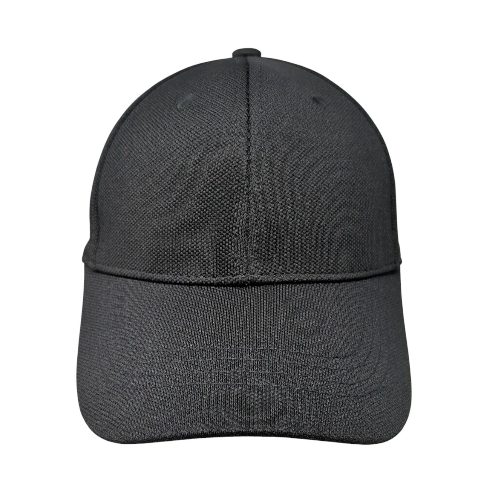 Black Knit Fitted Cap