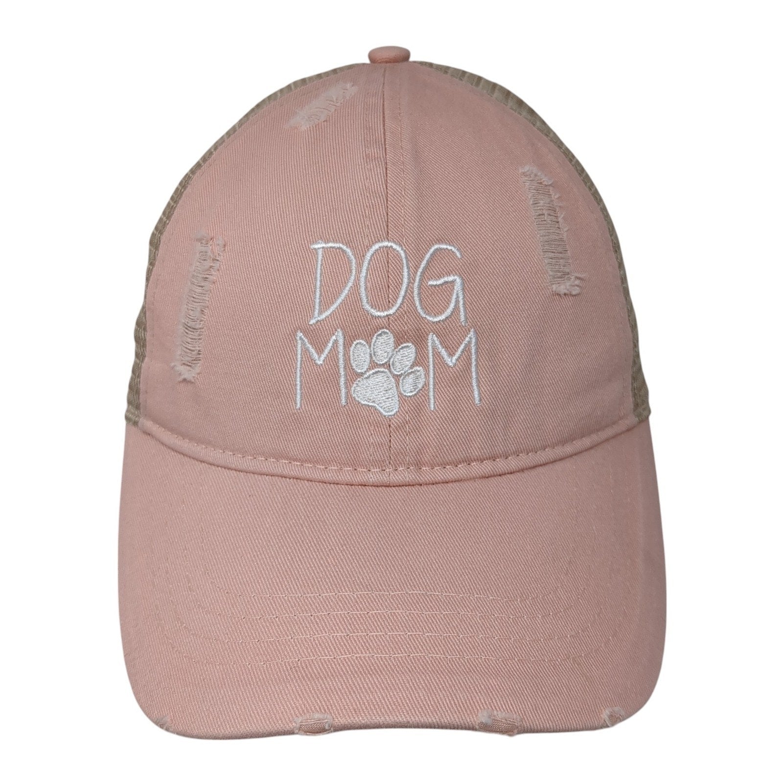 Dog Mom Washed Pink Trucker