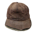 Distressed Brown Fitted Cap