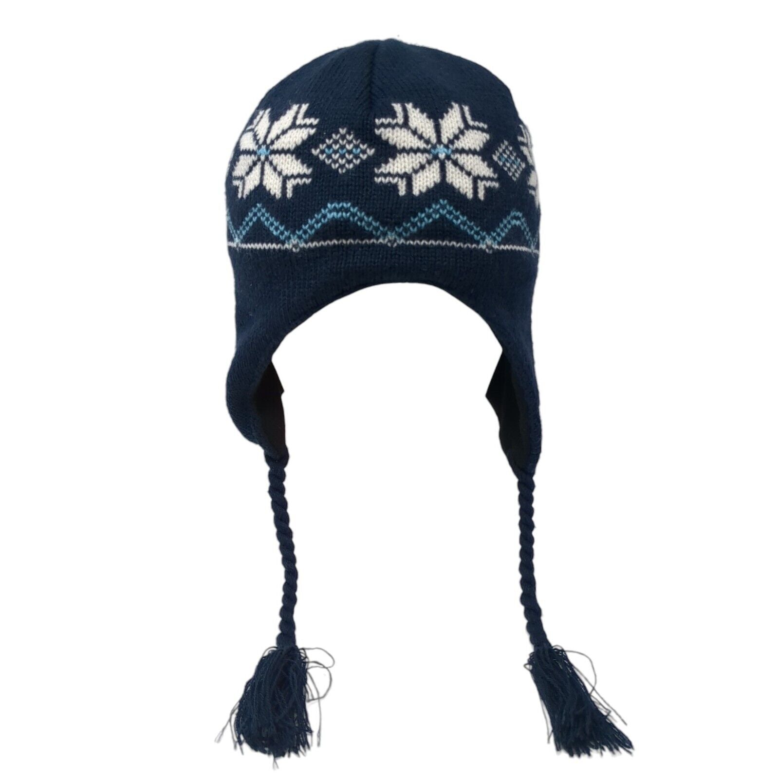 Nordic Snowflake Earflap Beanie