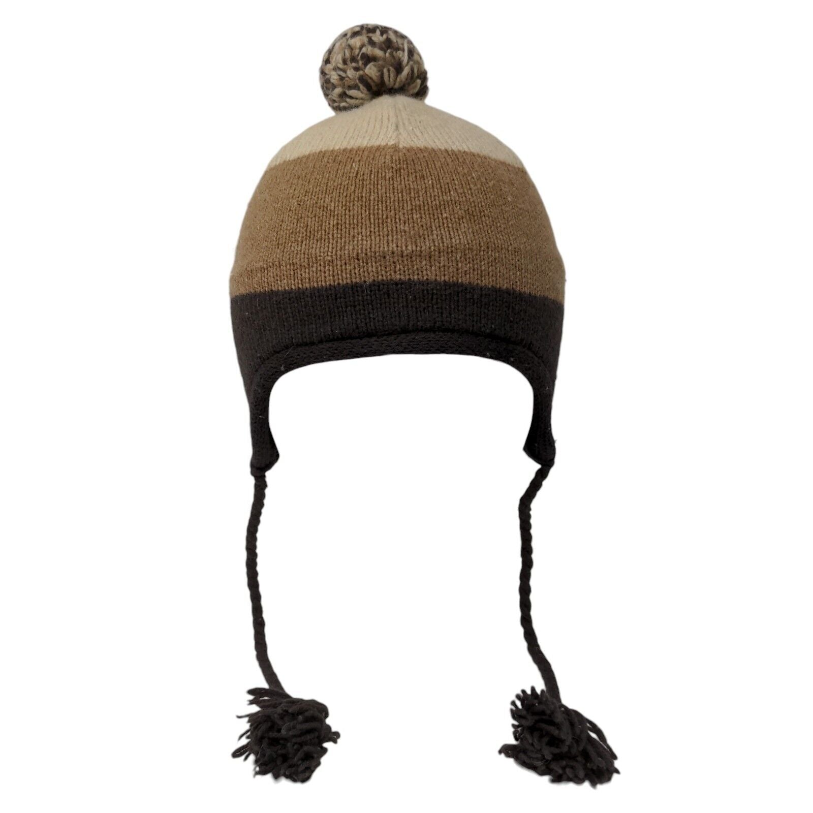 Camel Pom Fleece-Lined Beanie