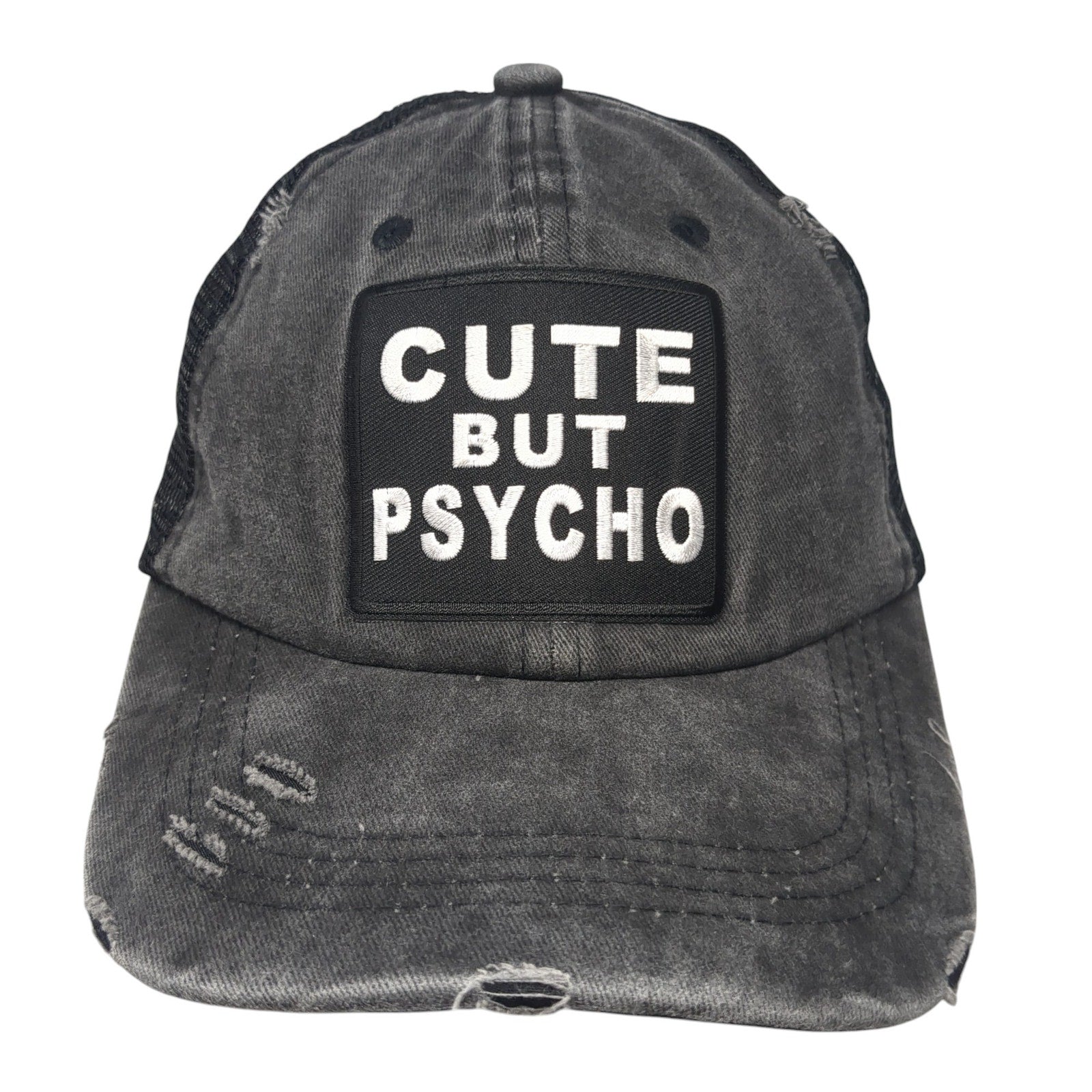 Cute But Psycho Distressed Trucker